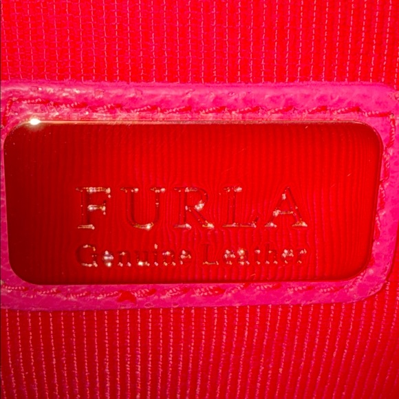 Furla Cool Pink Crossbody Bag with Gold Details - Picture 9 of 10